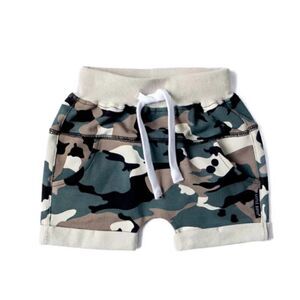Little Bipsy Harem Shorts Pewter Camo 3-6 month NWT IN PACKAGE